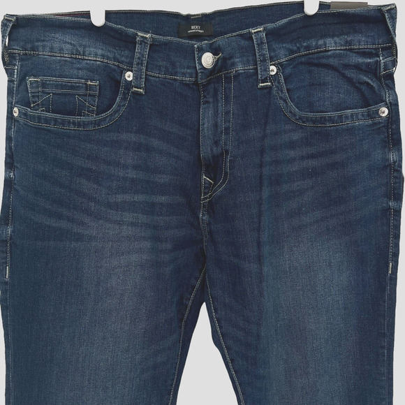 True Religion Men’s Dark Wash Ricky No Flap Relaxed Straight Jeans Size 40W - Picture 3 of 13